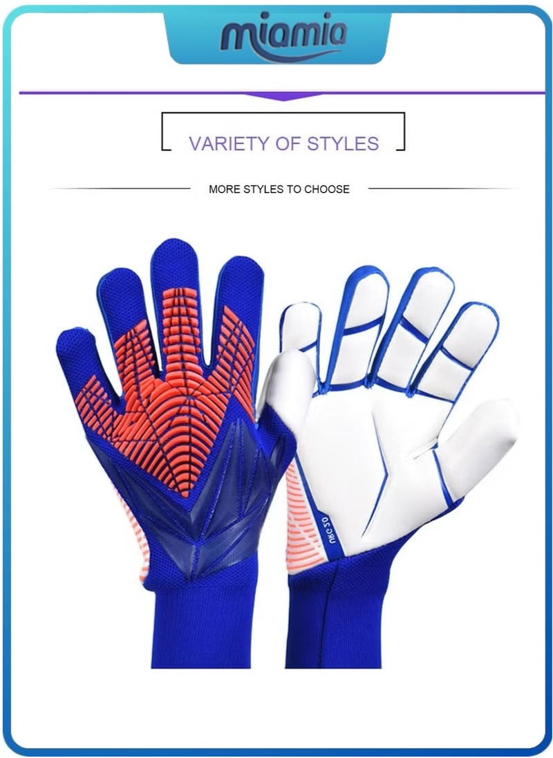 Miamia Soccer Goalkeeper Gloves, Youth Adult Soccer Goalkeeper Gloves, High Performance Goalkeeper Gloves, Breathable Soccer Gloves, 4+3mm Super Grip, For Toughest Saves, Training And Matches size9#  - Image 2