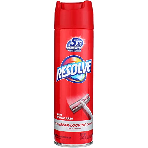 Resolve High Traffic Carpet Foam, 22 oz Can, Cleans Freshens Softens & Removes Stains (Pack of 4) - Image 1