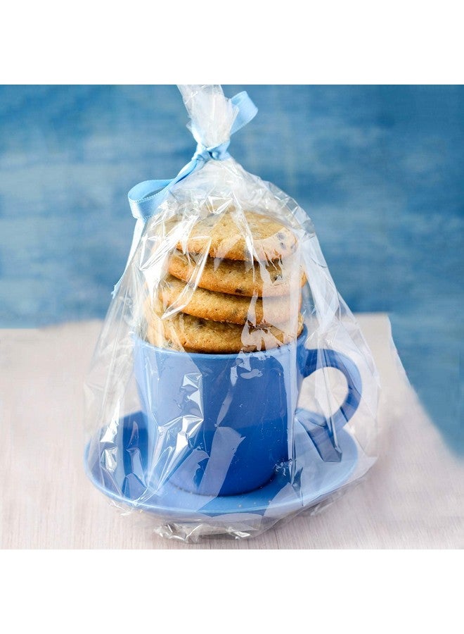 Morepack أكياس سيلوفان 10X20 بوصة 20 قطعة أكياس هدايا سيلوفان للسلال الصغيرة والأكواب والهدايا - Image 4