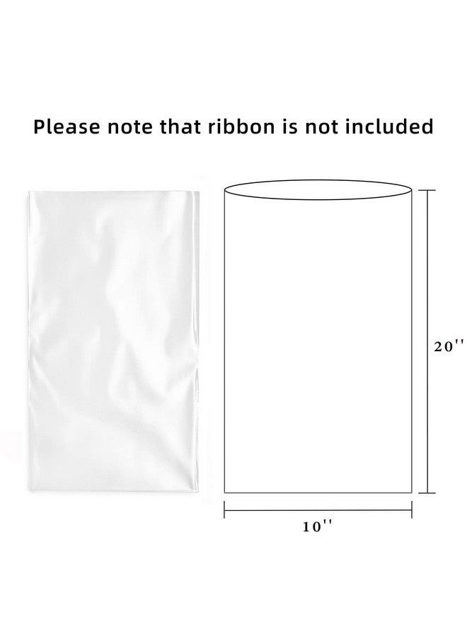 Morepack أكياس سيلوفان 10X20 بوصة 20 قطعة أكياس هدايا سيلوفان للسلال الصغيرة والأكواب والهدايا - Image 2