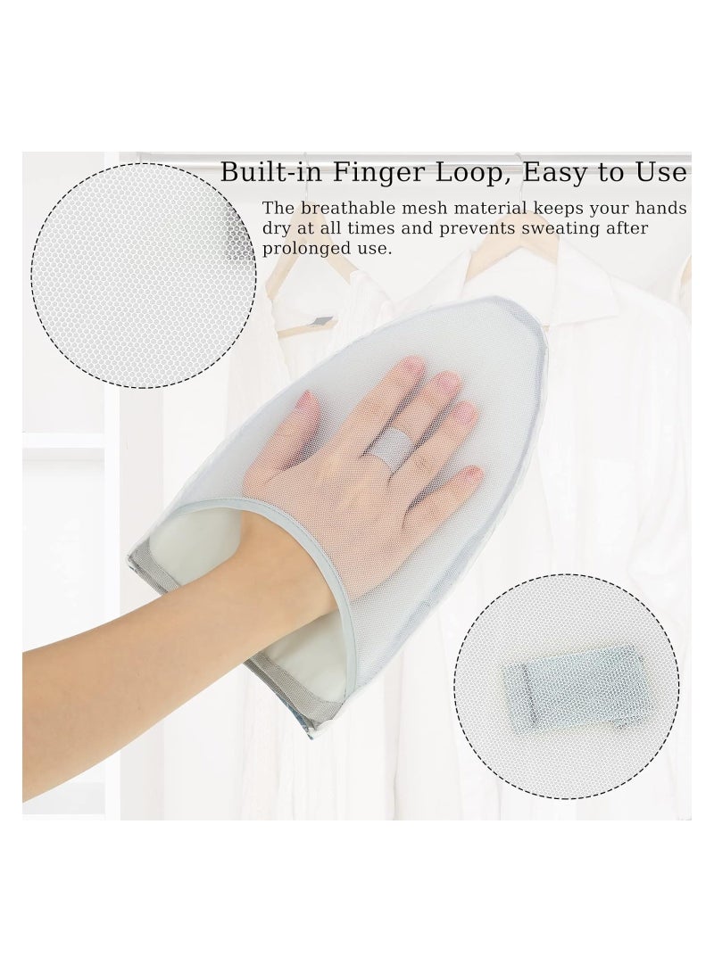 KASTWAVE 【2 Style】Round ironing board holder, 8.58 x 5.7 x 1.1 in, Pointed ironing board holder, 9.8 x 5.9 x 1.1 in; The pointed small iron board is applied to ironing collar and sleeves, while the round small - Image 5