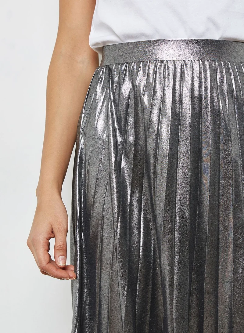 Wallis Pleated Maxi Skirt