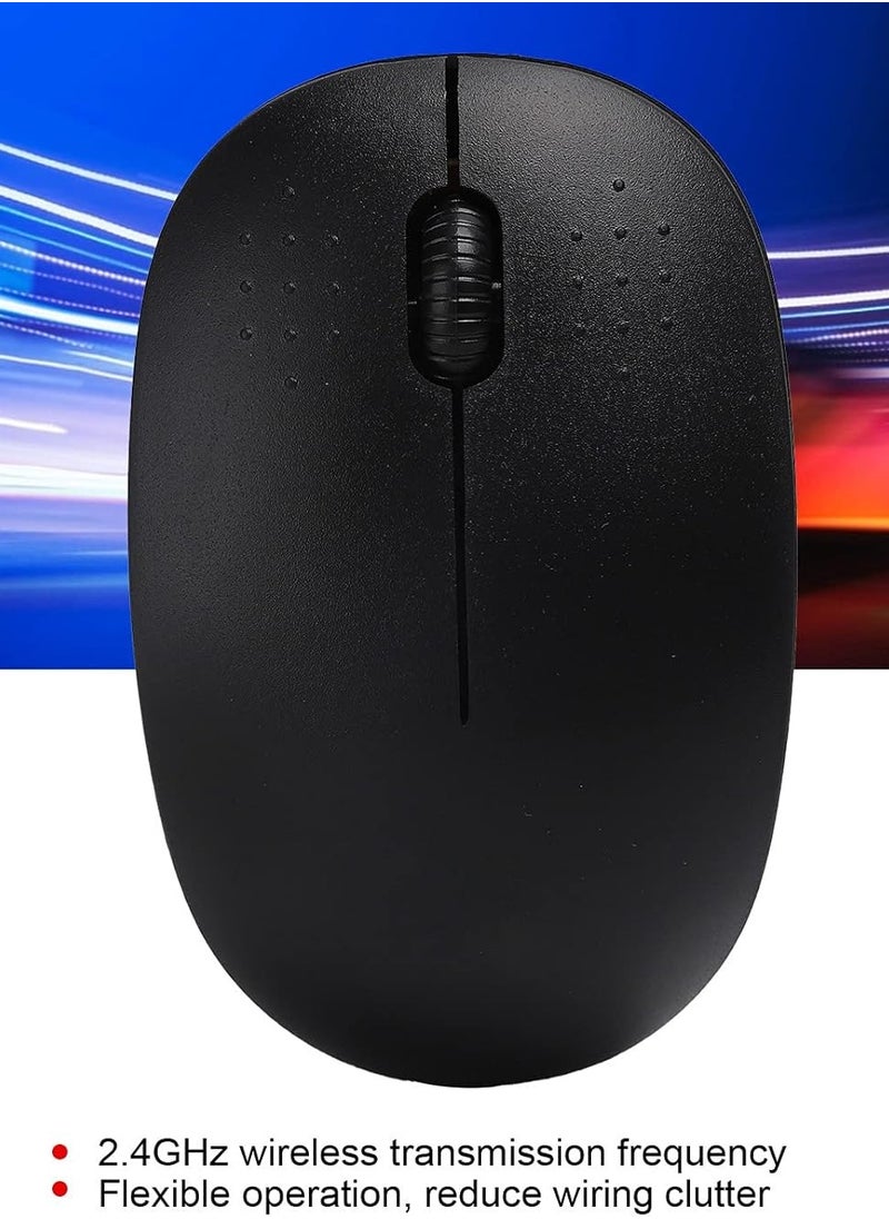 Micro - 2.4G Wireless Mouse,Ergonomic Design Optical Mouse,Plug And Play Gaming Mouse,Plug-in Optical Desktop Computer External Device with USB Receiver,for Computer - Image 1