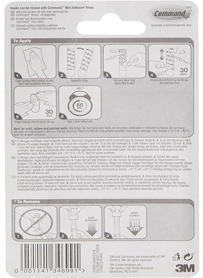 Command Decorating Clips, Clear Color, Decorate Damage-Free, 20 Clips And 24 Strips/Pack - Image 3