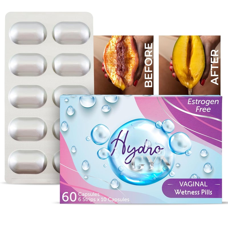 Terramed Just Think Comfort Hydro GYN Vaginal Moisture Support Capsules  Feminine Care for Vaginal Health  Slippery Elm for Women  Oral Capsules for Womens Wellness pH Balance Vaginal Dryness - Image 1