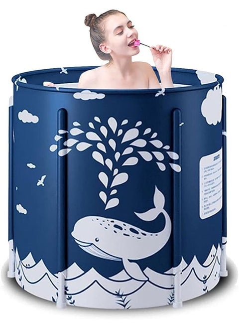 Foldable Bathtub Portable Soaking Bathtub Large Household Spa Soaking Bathtub Efficient Maintenance of Cold and Hot Temperature Bathtub