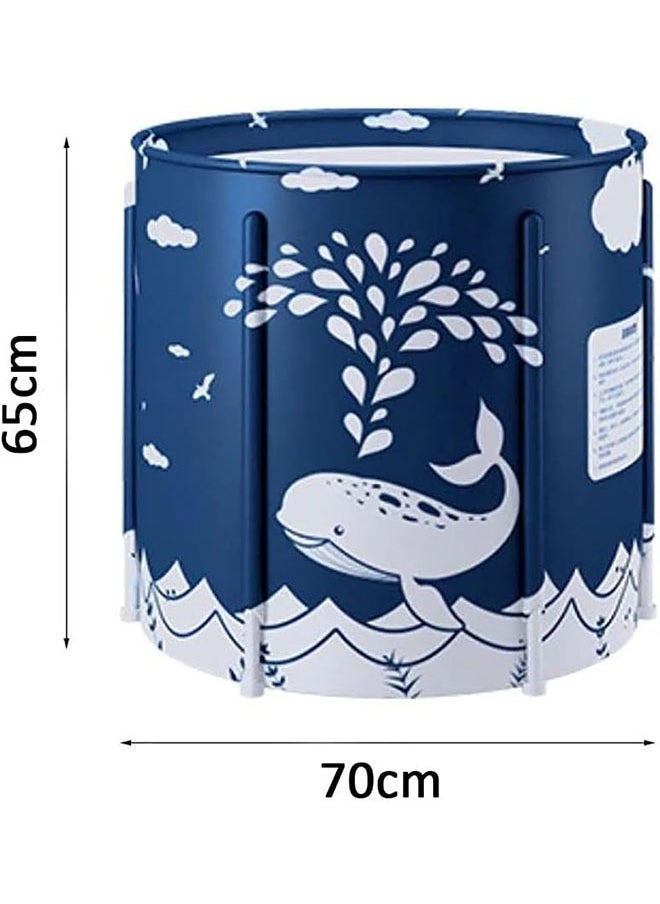 Foldable Bathtub Portable Soaking Bathtub Large Household Spa Soaking Bathtub Efficient Maintenance of Cold and Hot Temperature Bathtub