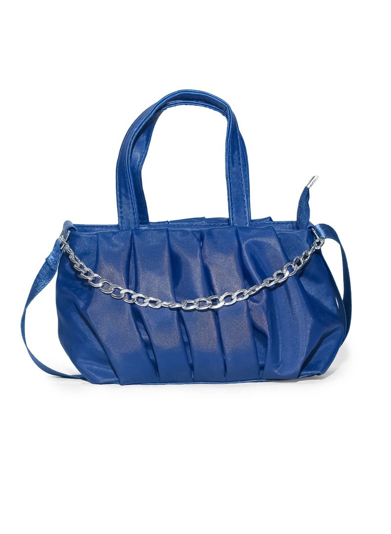 شنطة حريمي 2 في 1 يد وكروس – خامة ضد الميه بسلسلة معدن شيك - Image 1