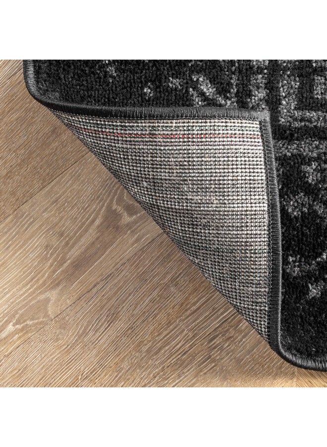 nuLOOM سجادة أرلينا التقليدية العتيقة 2' 6" X 8' سوداء - Image 5