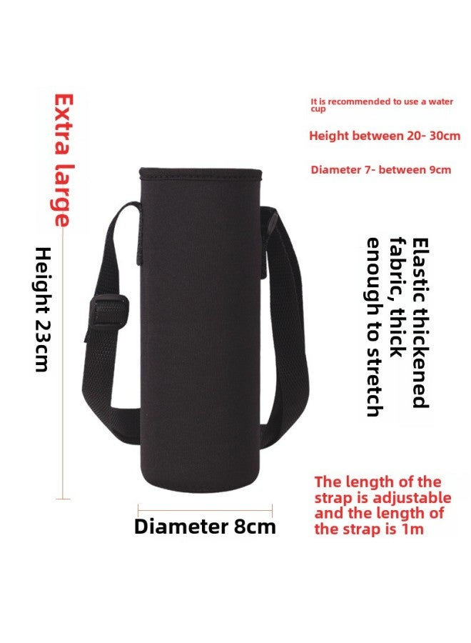 Sports 200-1500ml Cup Set Thermos Cup Bag Slung Protective Cover With Rope Outdoor Kettle Bag Bottle Bag-Color:Standard-Capacity:Extra Large (8*22.5cm)  - Image 1