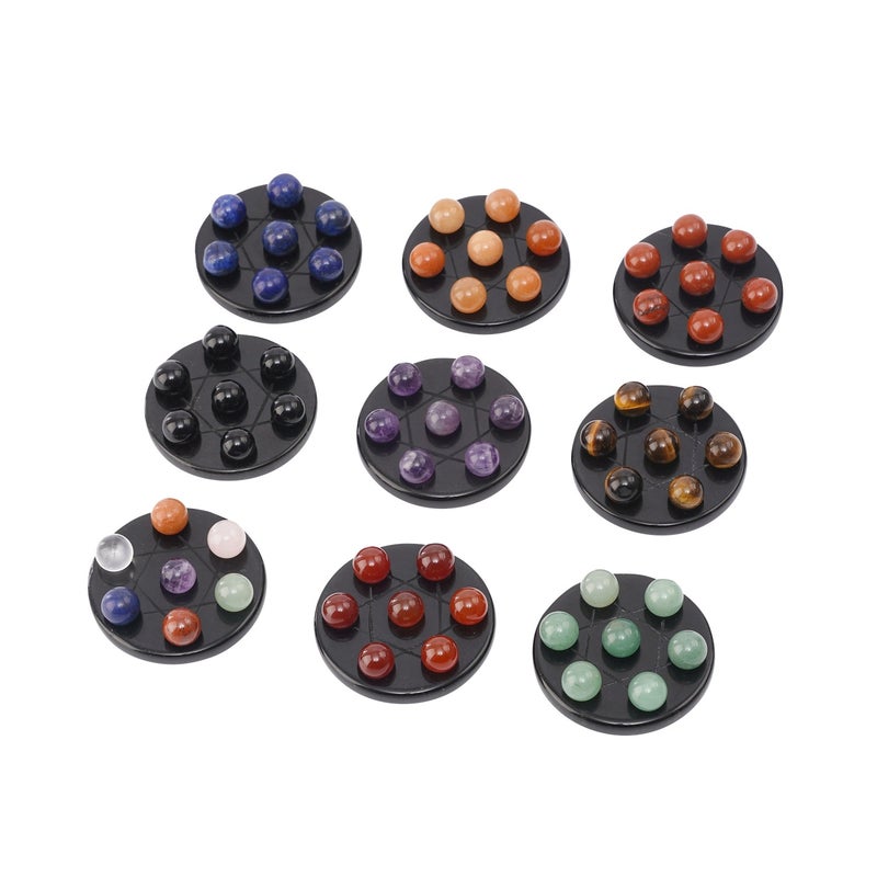 Natural Crystal Gem Mini Seven Star Array Seven Star Disc Round Bead Ornaments Seven Mans Star Feng Shui Home Jewelry Ornaments - Image 3