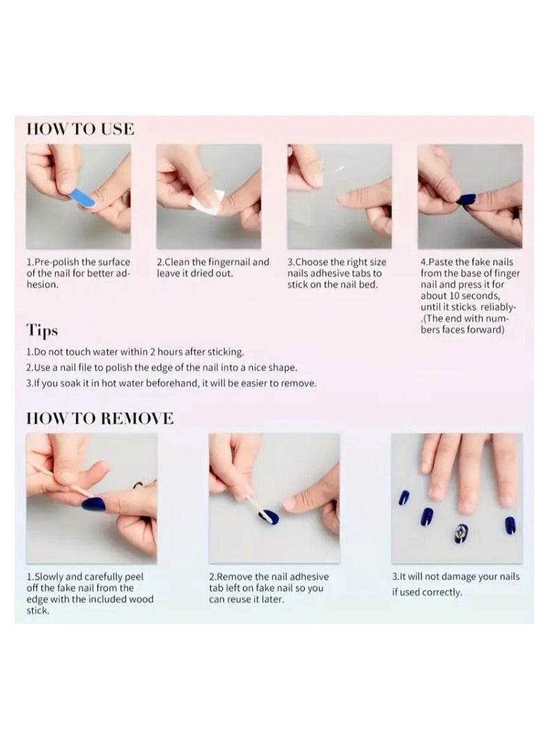 Easy-Apply Fake Nails - 12 pcs for a Stunning Look - pzsku/Z75B367EEC24B84839625Z/45/_/1727516438/3b12bb74-def4-47f5-a6ae-ead4e288999b