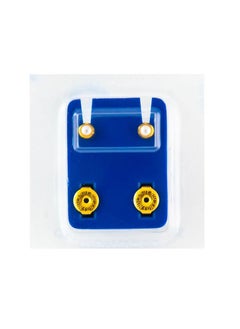 Caflon Singles Cabachon Assorted Gold Plated Earring 
