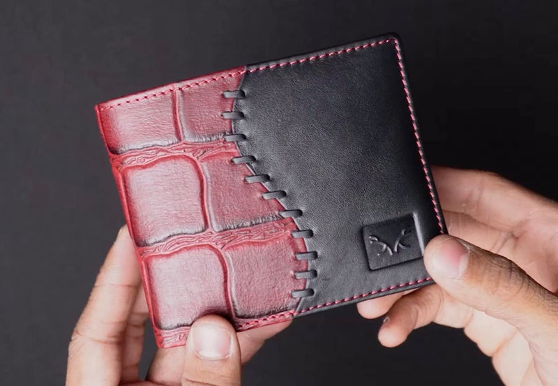 AL FASCINO wallets for men leather original leather wallets for men maroon men's wallet mens wallet Purse for men wallet rfid wallet for men Genuine leather wallet for men mens wallets bifold leather card holder for men money purse for men - Image 3