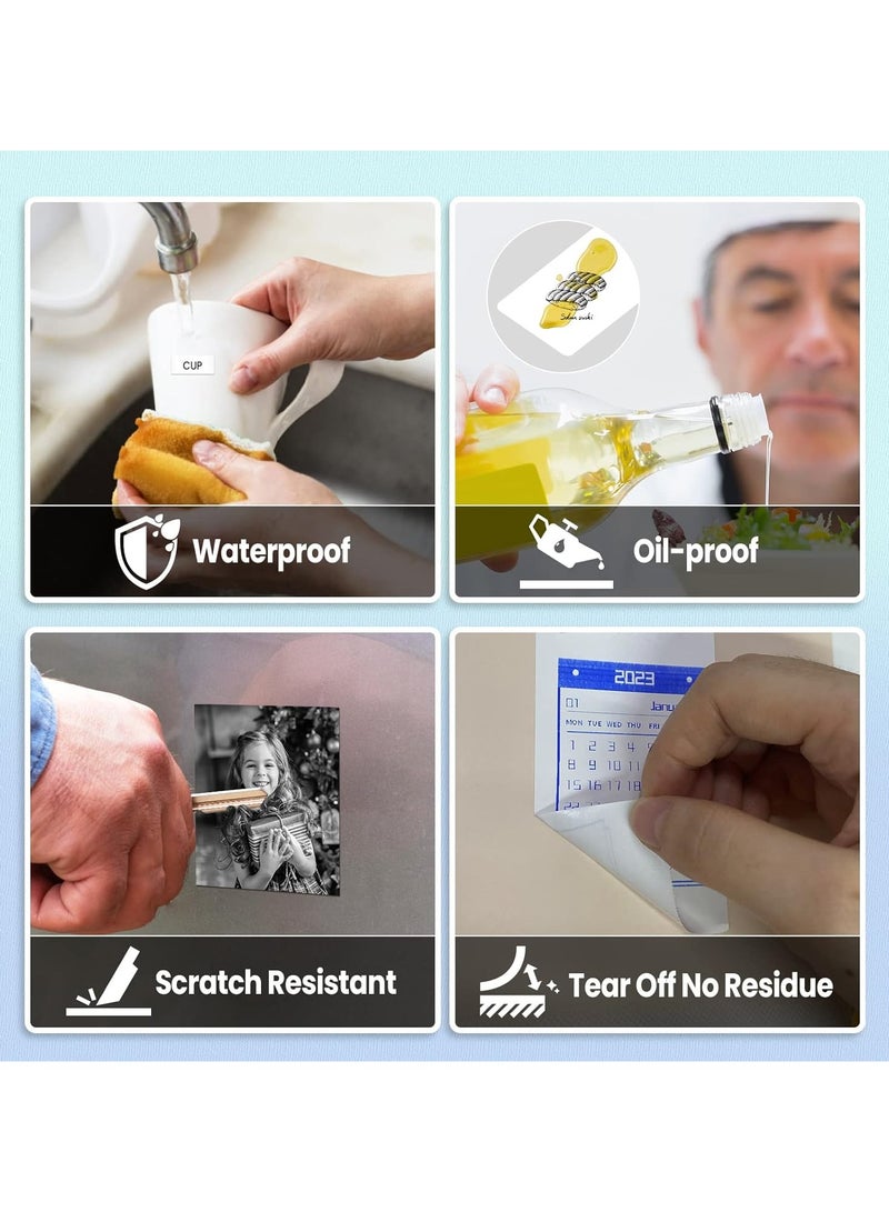 فوميمو ورق حراري لمطابع محمولة حجم 50×3.5 متر (بوصة 1.97"×137.8") أسود على أبيض، 3 لفائف | يتوافق مع T02 وM02X وM832 | صلاحية تخزين تصل إلى 20 عامًا - Image 5