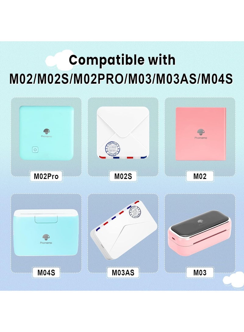 فوميمو ورق حراري لمطابع محمولة حجم 50×3.5 متر (بوصة 1.97"×137.8") أسود على أبيض، 3 لفائف | يتوافق مع T02 وM02X وM832 | صلاحية تخزين تصل إلى 20 عامًا - Image 2