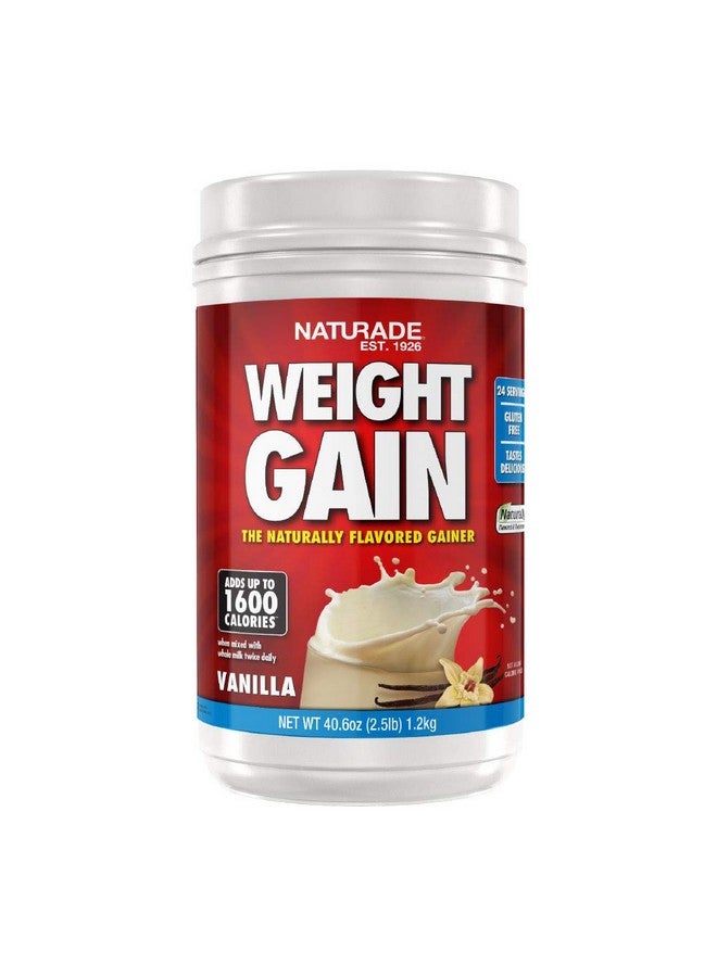 Naturade All-Natural Weight Gain Instant Nutrition Drink Mix, Vanilla, 40.6 Ounce - Image 1