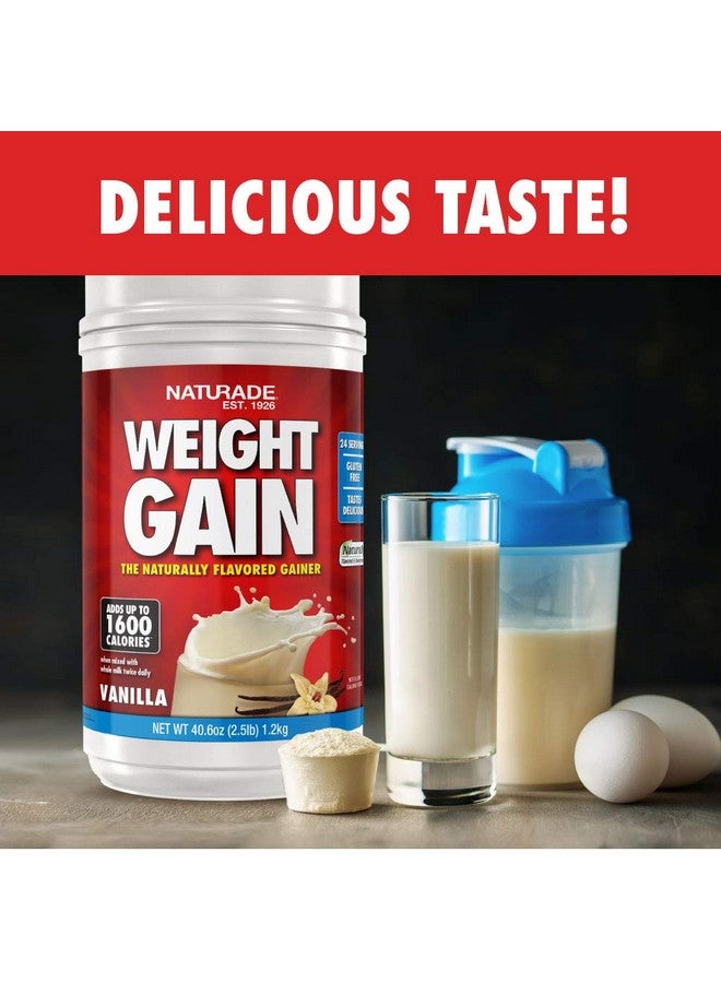 Naturade All-Natural Weight Gain Instant Nutrition Drink Mix, Vanilla, 40.6 Ounce - Image 3