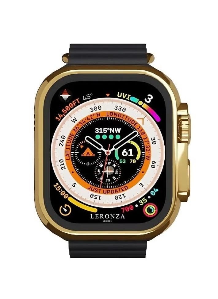 Germany G9 Ultra Max Smart Watch Golden Edition with NFC 49mm Bluetooth Call Wireless Charging Always on Display for Men's and Women's One Extra Strap