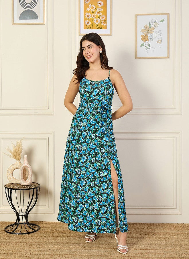 Rue Collection فستان ماكسي مزخرف بالأزهار للنساء - Image 1