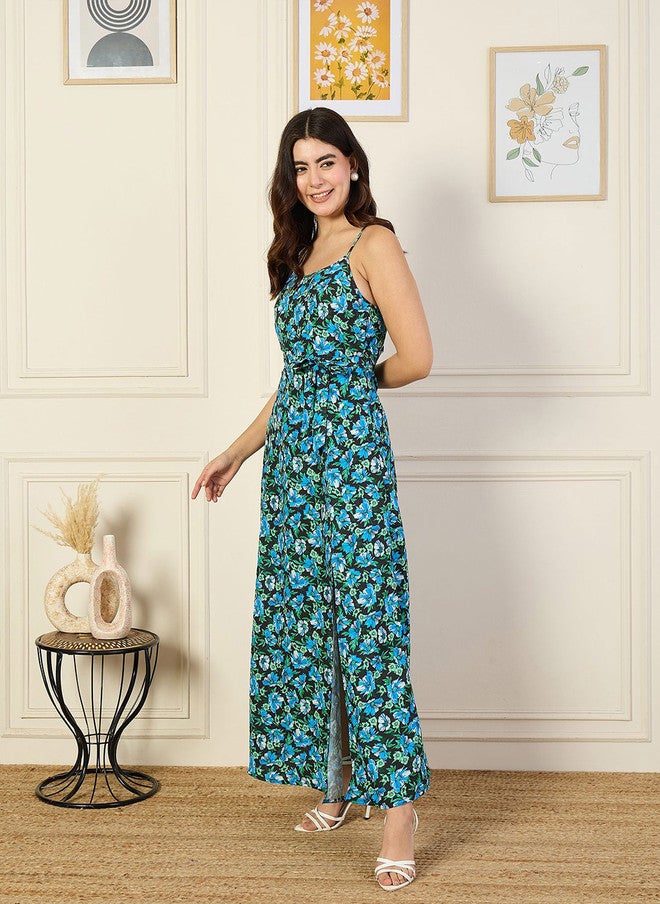 Rue Collection فستان ماكسي مزخرف بالأزهار للنساء - Image 3