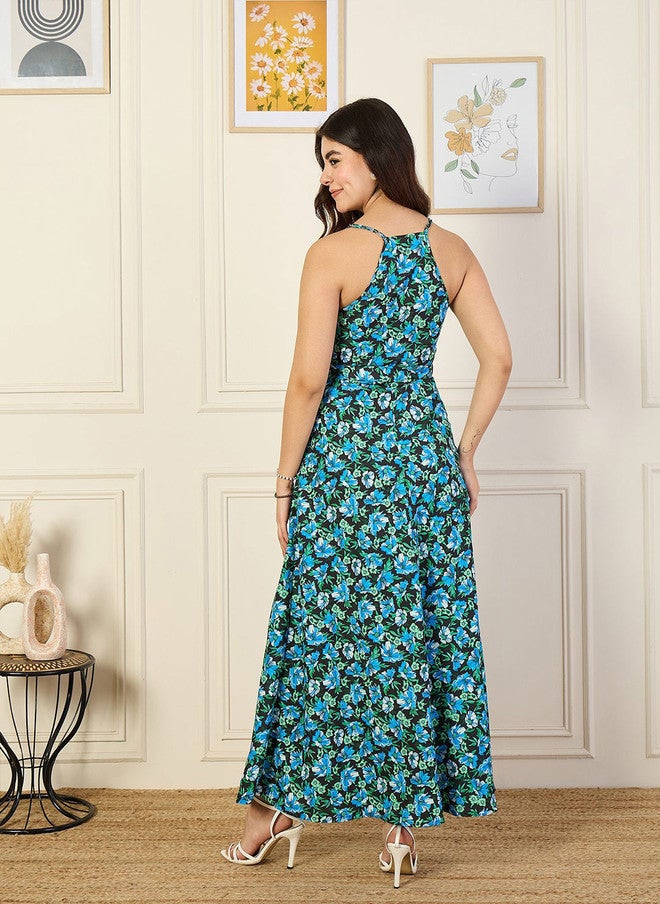 Rue Collection فستان ماكسي مزخرف بالأزهار للنساء - Image 4