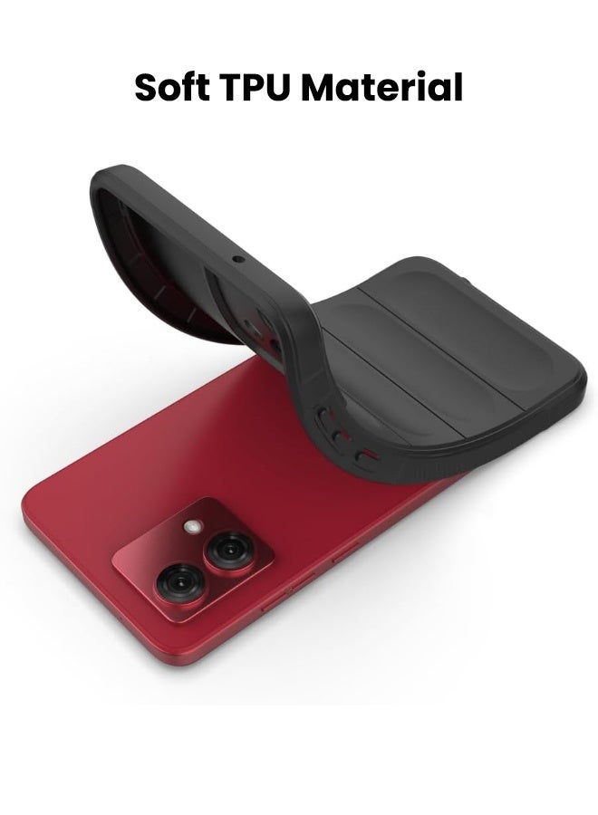 Motorola Moto G84 Case, Soft TPU Shockproof Skin Feel Case Cover for Motorola Moto G84 5G, Black - Image 3