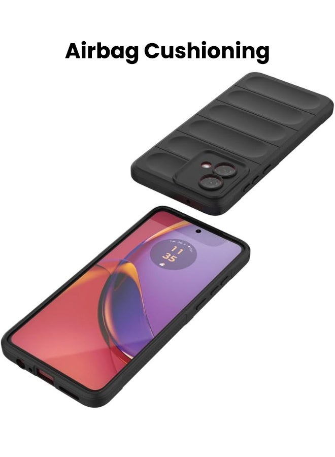 Motorola Moto G84 Case, Soft TPU Shockproof Skin Feel Case Cover for Motorola Moto G84 5G, Black - Image 4