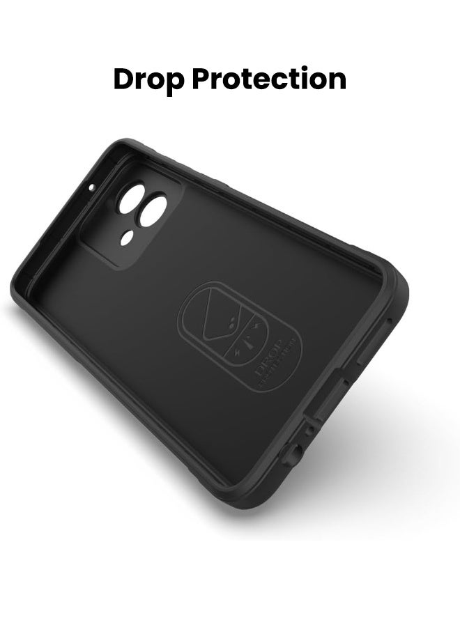 Motorola Moto G84 Case, Soft TPU Shockproof Skin Feel Case Cover for Motorola Moto G84 5G, Black - Image 5