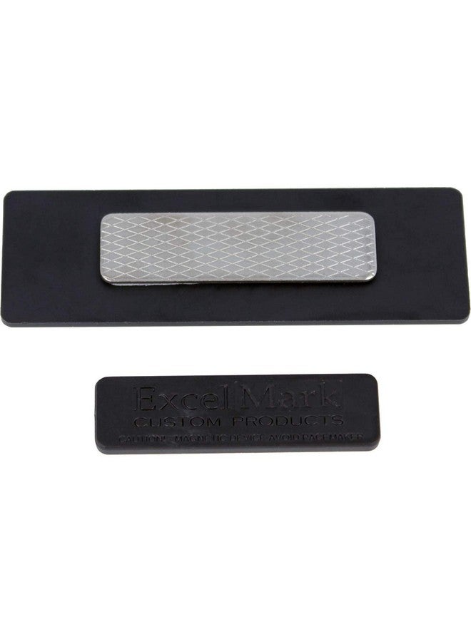 ExcelMark Blank Name Tag/Badge With Magnetic Backing 1 X 3 (25 Pack Silver) - Image 4