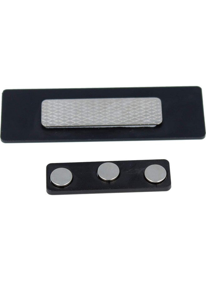 ExcelMark Blank Name Tag/Badge With Magnetic Backing 1 X 3 (25 Pack Silver) - Image 5
