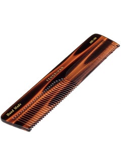 Fendrihan Hand Finished Large Double Tooth Comb For Men Faux Tortoise (7.3 Inches)  - Image 1