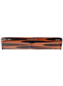 Fendrihan Hand Finished Large Double Tooth Comb For Men Faux Tortoise (7.3 Inches)  - Image 2