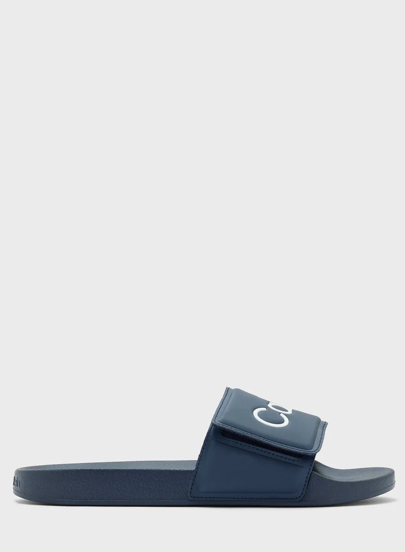 CALVIN KLEIN Logo Print Slides