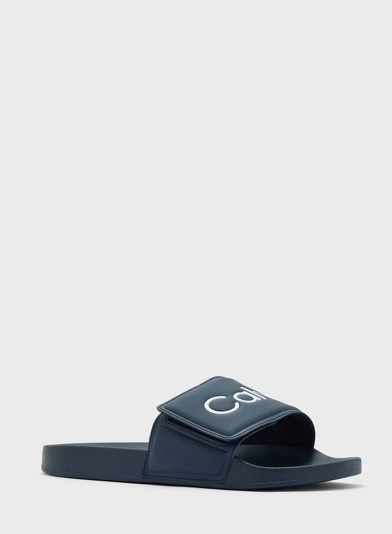 CALVIN KLEIN Logo Print Slides