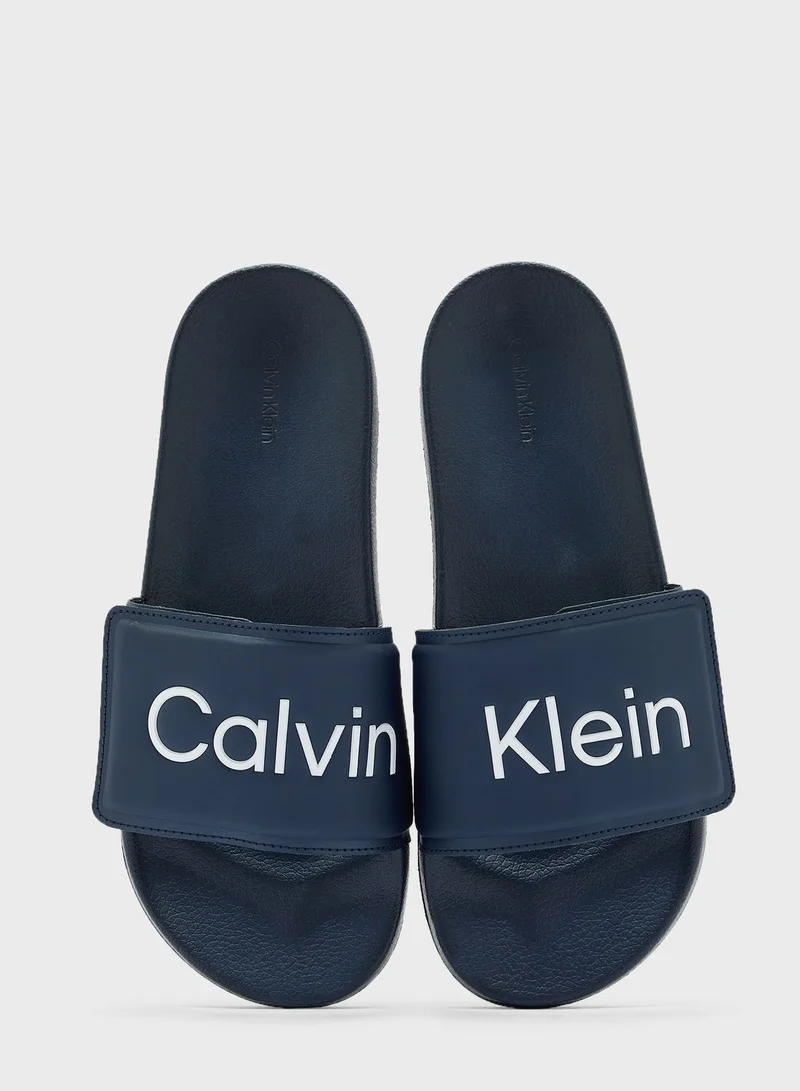 CALVIN KLEIN Logo Print Slides