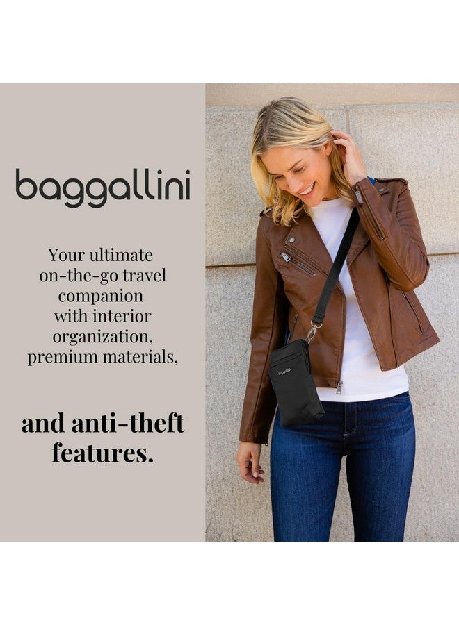 Baggallini Womens Securtex® Anti-theft Activity Crossbody Bag Cross Body, Black - Image 2