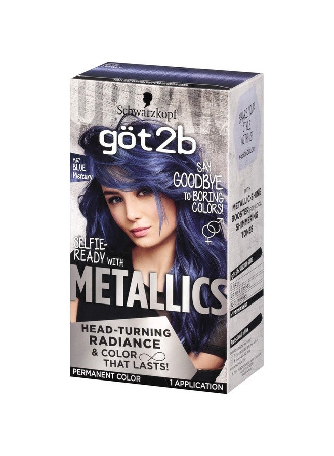 Got2b Rzkopf Got2B Metallics Permanent Hair Color, M67 Blue Mercury - Image 1