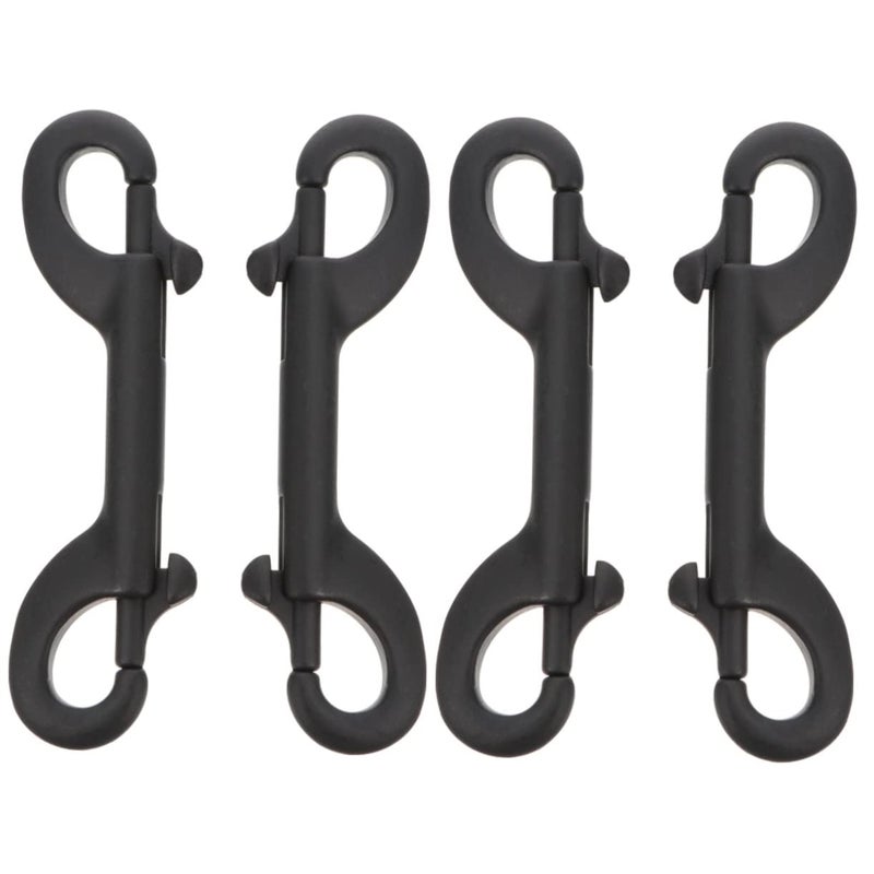 Healeved 4pcs Double Ended Hook Bolt Snap Accessory for Gate Latch Bucket Hanger - Image 1