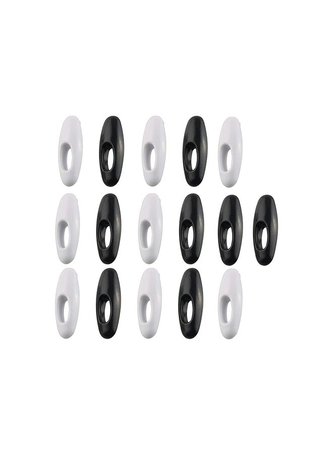 E-Outstanding 16-Pack Muslim Women Hijab Hijab Sari Pins Black And White Safety Pins Plastic Scarf Clip Ladies Hair Dressing Accessories