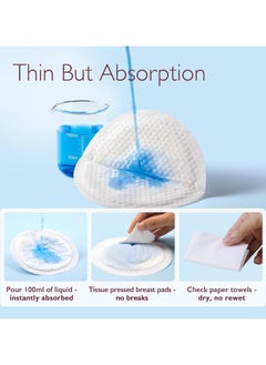 bbet Breast Pads ,100 Pcs Nursing Pads for Mother, Nipple Pad with Individually Packaging for Travling Disposable Breast Pads   Super Absorbent and Breathable Breastfeeding Pads, Make The Breasts Light and Unburdened, 3D Shape for The Best Fit  - Image 2