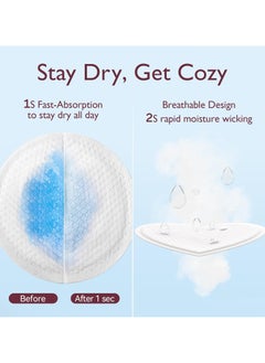 bbet Breast Pads ,100 Pcs Nursing Pads for Mother, Nipple Pad with Individually Packaging for Travling Disposable Breast Pads   Super Absorbent and Breathable Breastfeeding Pads, Make The Breasts Light and Unburdened, 3D Shape for The Best Fit  - Image 5