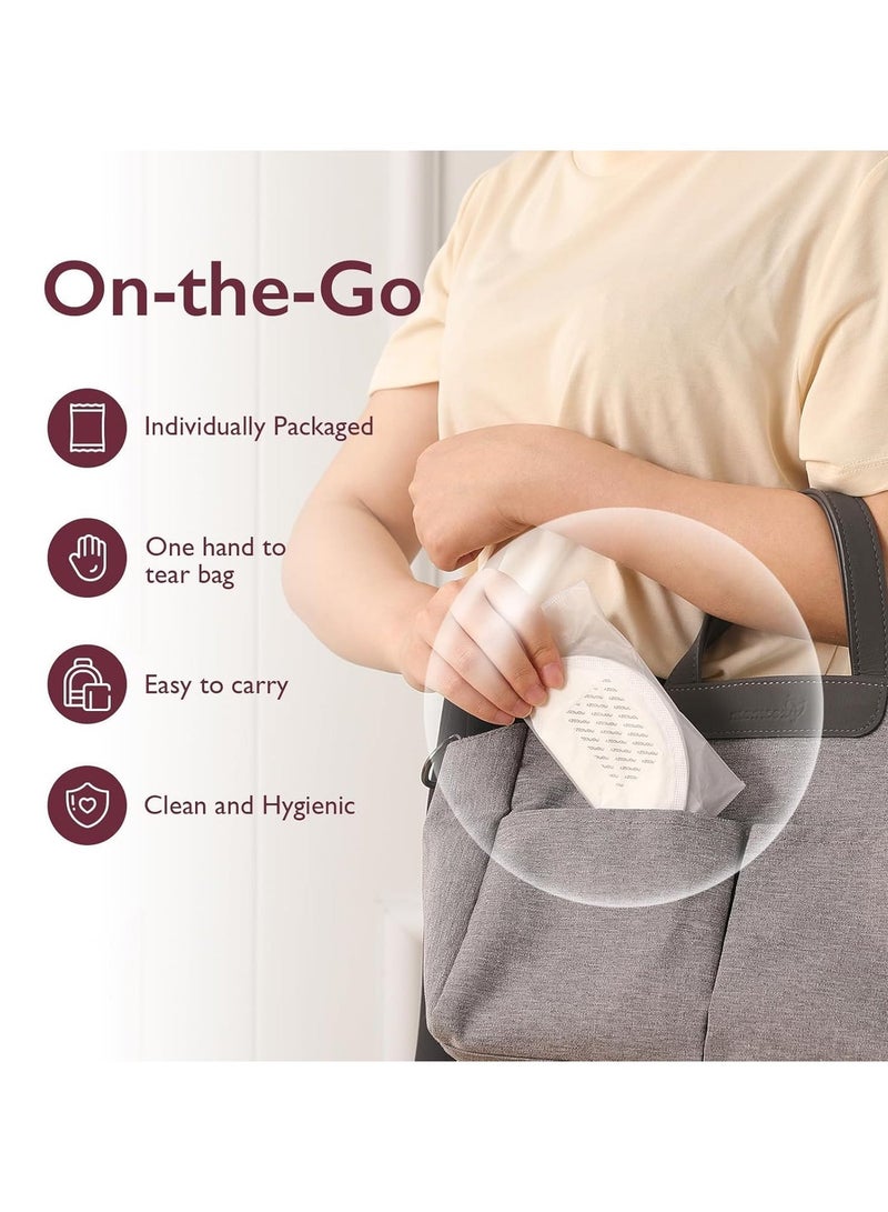 bbet Breast Pads ,100 Pcs Nursing Pads for Mother, Nipple Pad with Individually Packaging for Travling Disposable Breast Pads   Super Absorbent and Breathable Breastfeeding Pads, Make The Breasts Light and Unburdened, 3D Shape for The Best Fit - Image 4