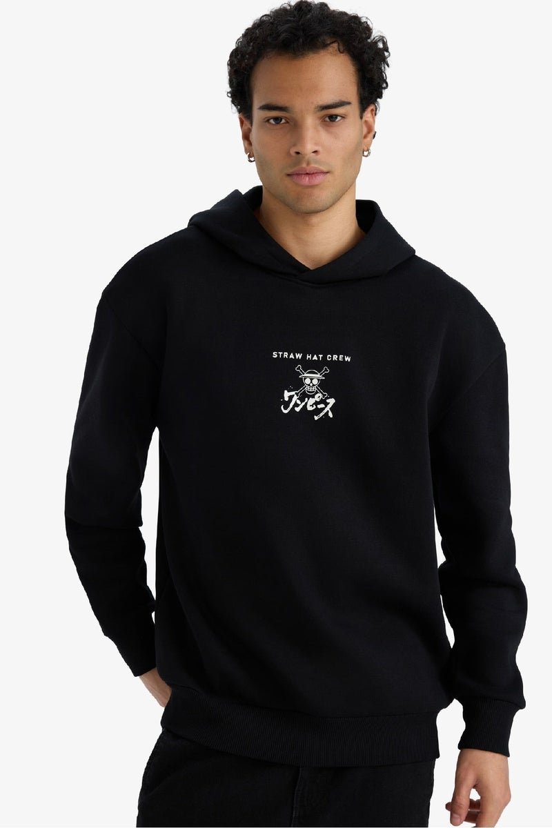 DeFacto Boxy Fit One Piece Printed Long Sleeve Sweatshirt - Image 1