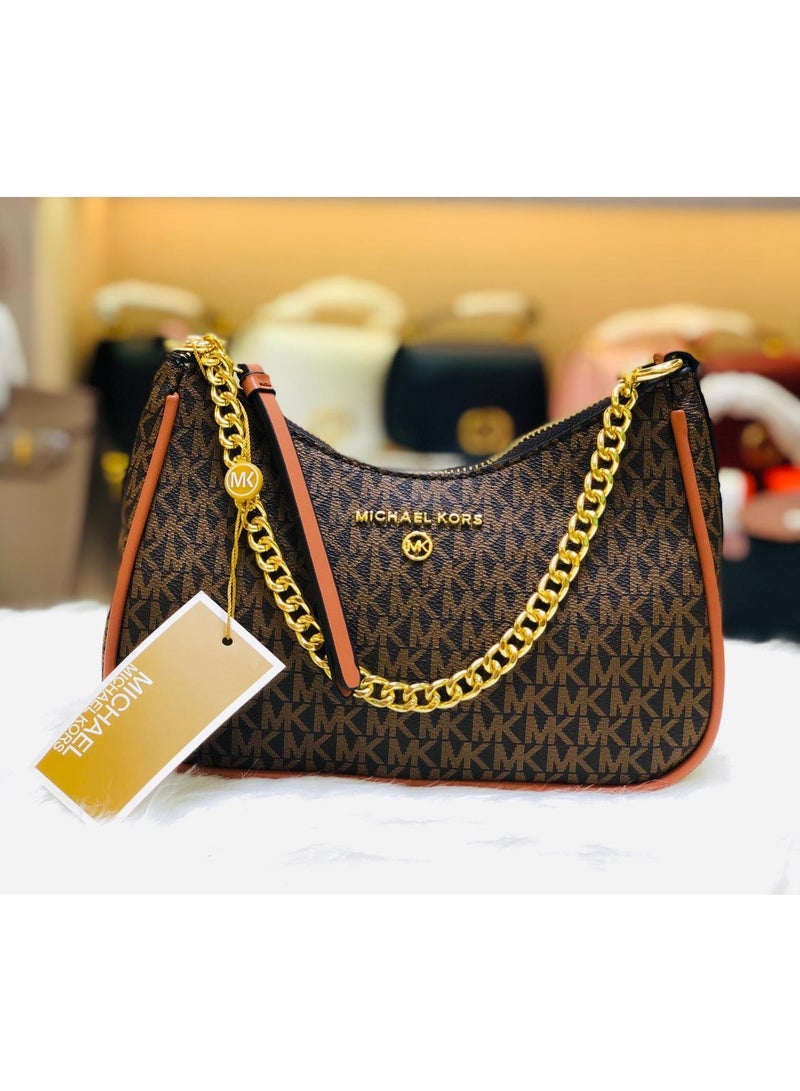 MK حقيبة كتف مايكل كورس مع سحر القمر مع صندوق أصلي وغطاء غبار
