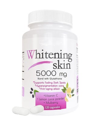 Ocean Collagen with Hyaluronic Acid & Vitamin C Capsule, Skin Whitening Capsule, 4 Natural Sources, Hair Skin Nails & Joint Support for Women, 60 Capsules Dietary Supplement | Best Price KSA