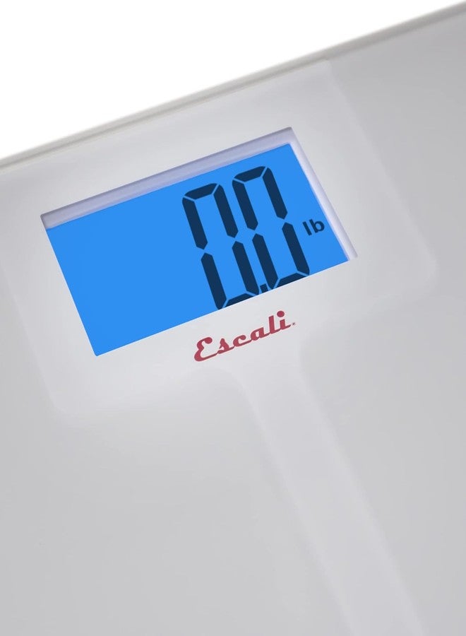 Escali High Capacity Anti-Slip Digital Bathroom Scale for Body Weight with Extra-High 562-lb Capacity, Batteries Included - Image 3