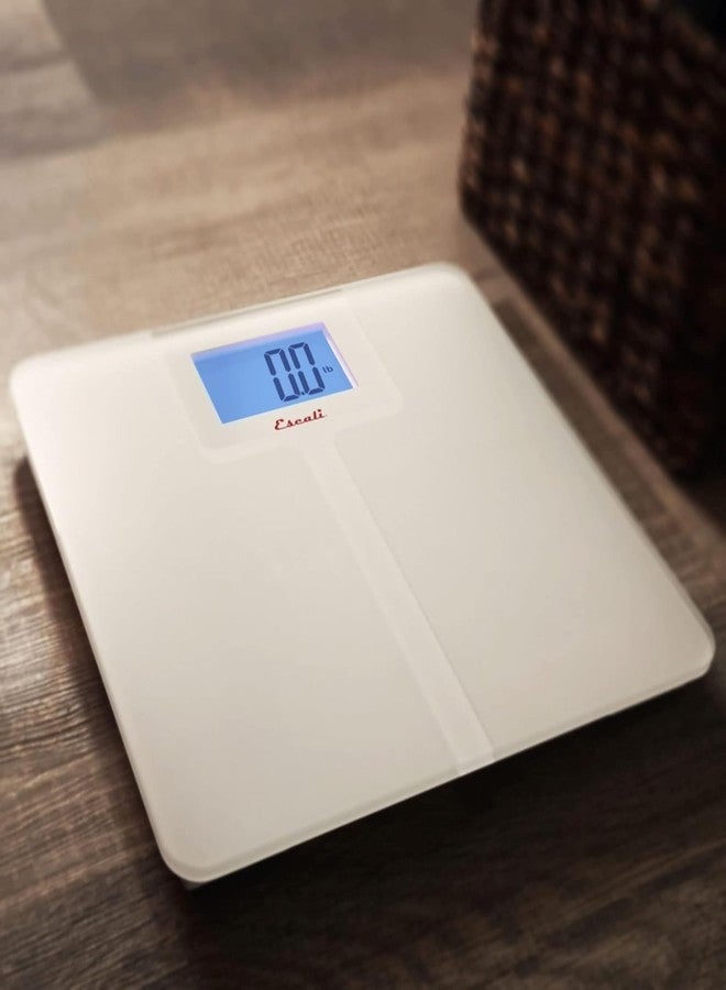 Escali High Capacity Anti-Slip Digital Bathroom Scale for Body Weight with Extra-High 562-lb Capacity, Batteries Included - Image 4