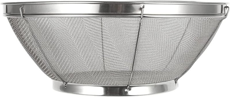 Juvale Large Fine Mesh Pasta Strainer, Metal Colander for Rice, Quinoa, Yogurt (11 x 4 In) - Image 5