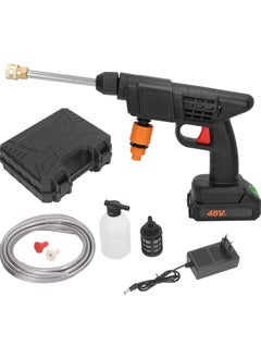 48V Cordless High-Pressure Water Sprayer – Portable Electric Washer Gun for Car Washing, Floor Cleaning & Garden Watering with 5M Range (1 Battery Included)
